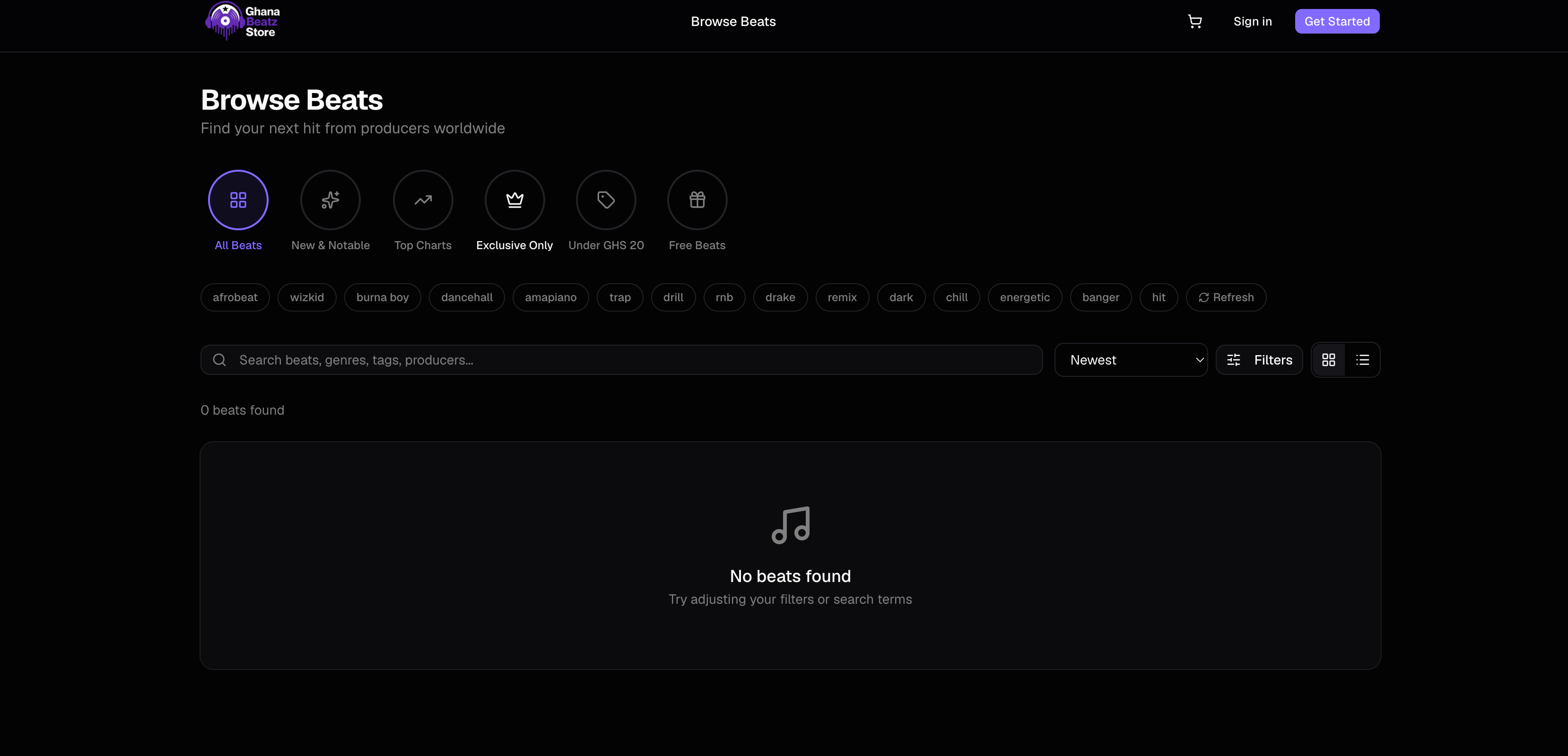 Ghana Beatz Store screenshot 1