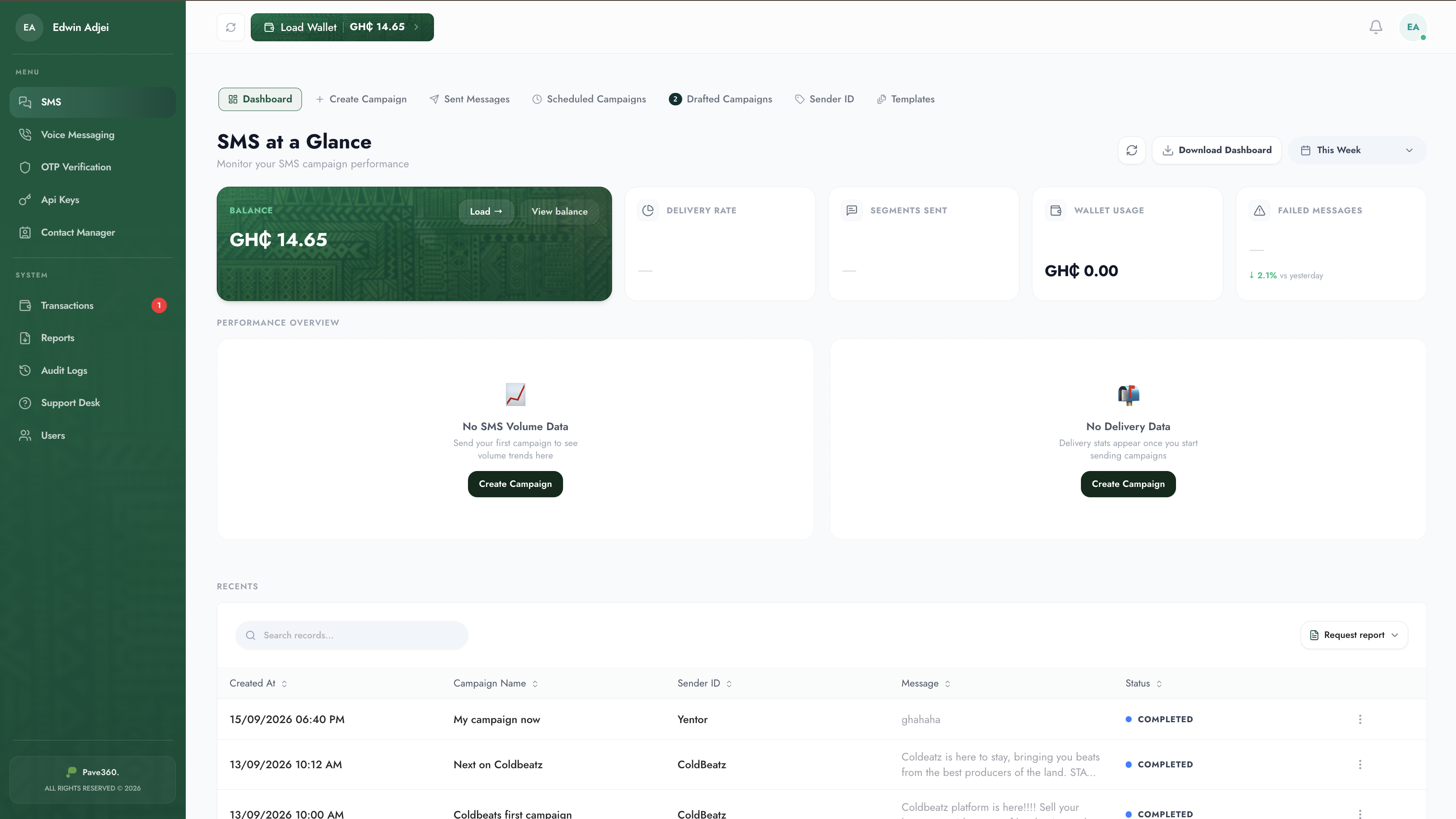 Pave360 Web App screenshot 1